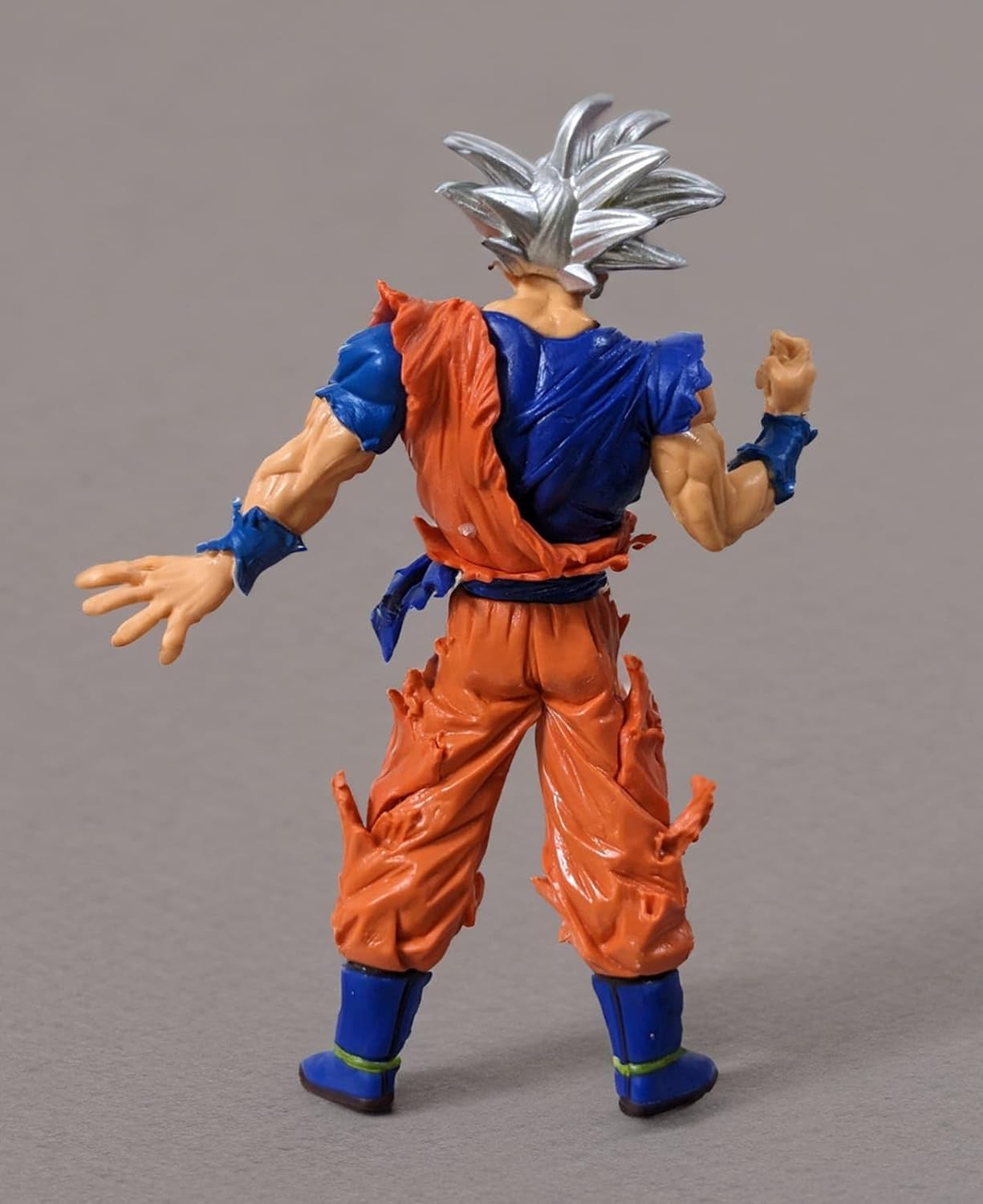 DBZ Goku Premium Action Figure with Silver Hair , Self Standing Anime