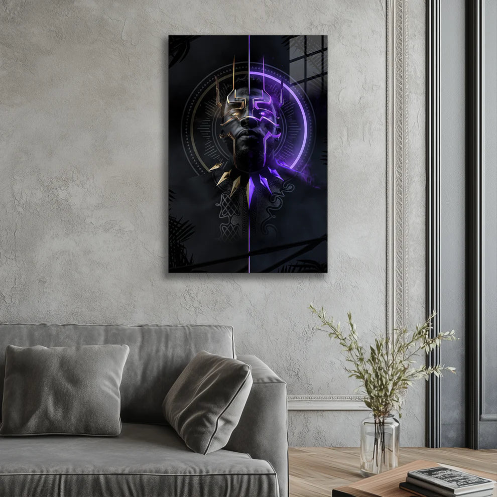 Wakanda Power – Black Panther Energy Metal Poster