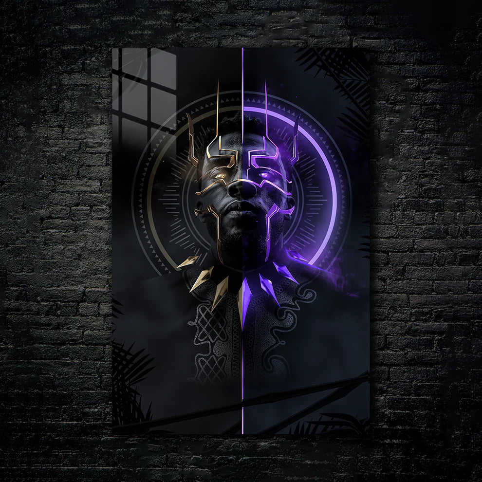 Wakanda Power – Black Panther Energy Metal Poster