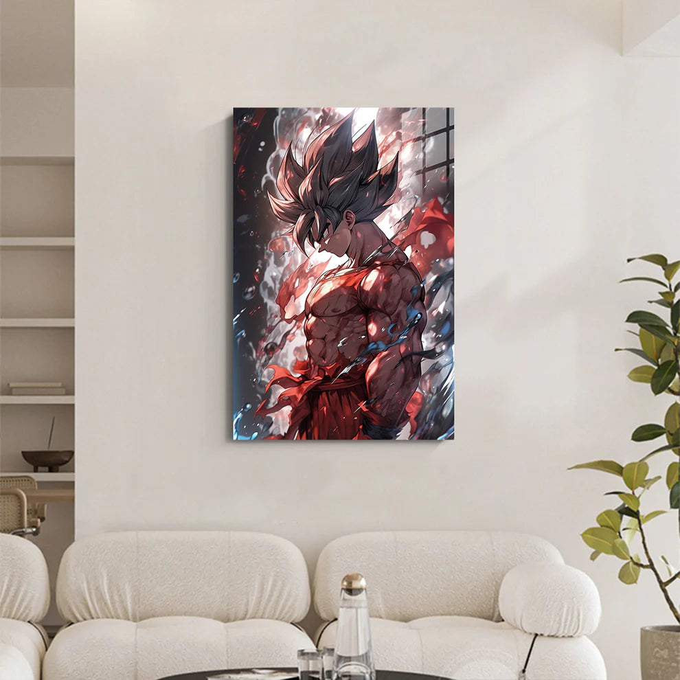 "Son Goku: Saiyan Spirit Metal Print Poster"