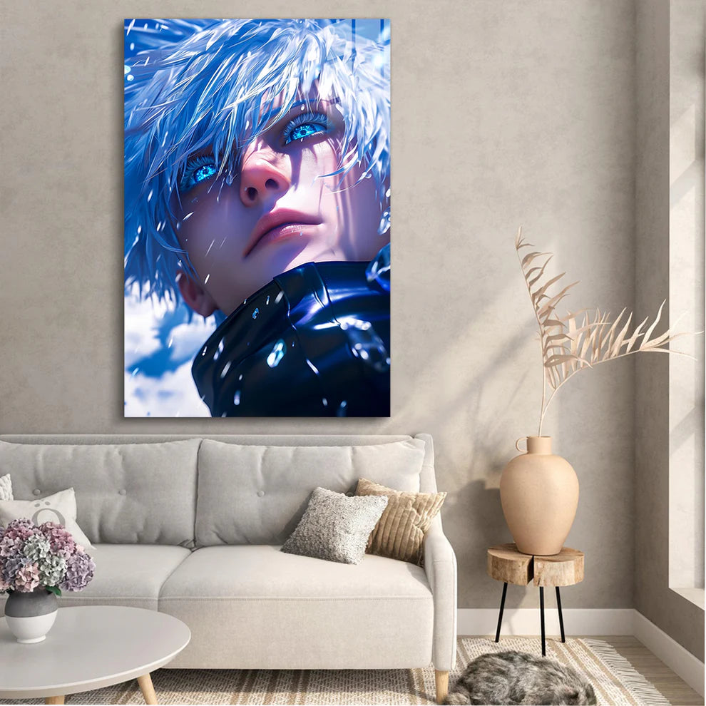 Limitless Power – Satoru Gojo Metal Print Poster