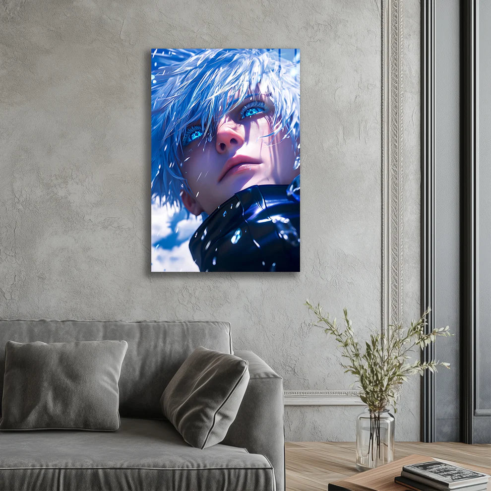 Limitless Power – Satoru Gojo Metal Print Poster