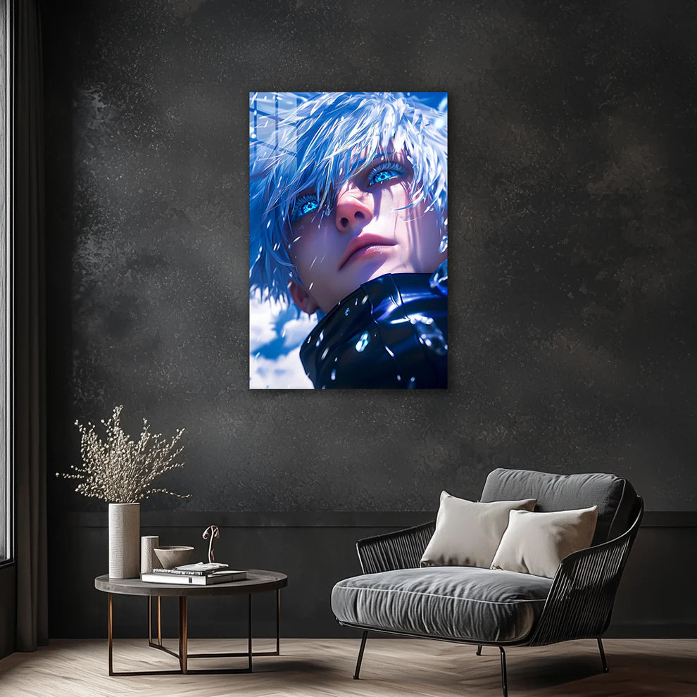 Limitless Power – Satoru Gojo Metal Print Poster