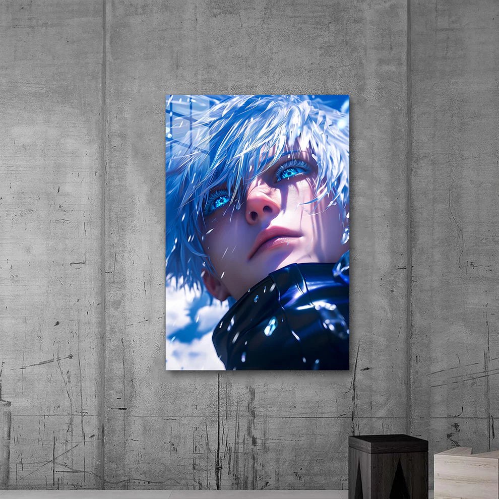 Limitless Power – Satoru Gojo Metal Print Poster