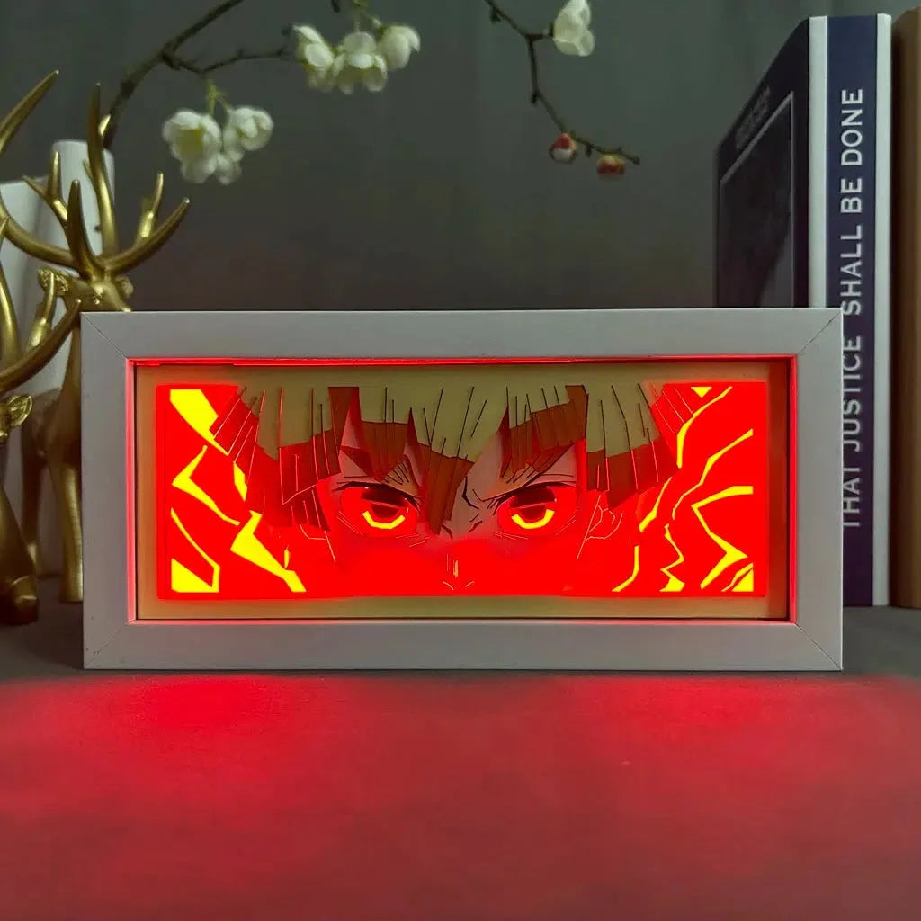 Demon Slayer Zenitsu Anime Light Box Lamp