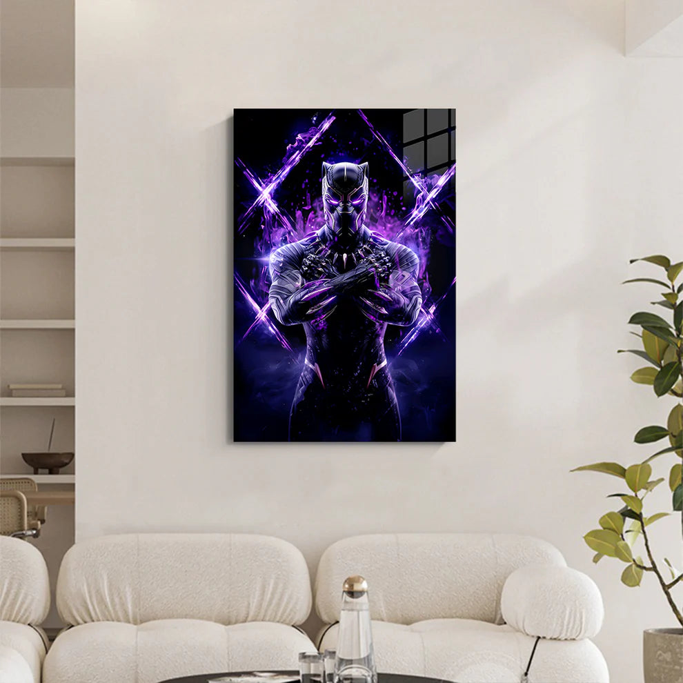 Wakanda Power – Black Panther Vibranium Energy Metal Poster