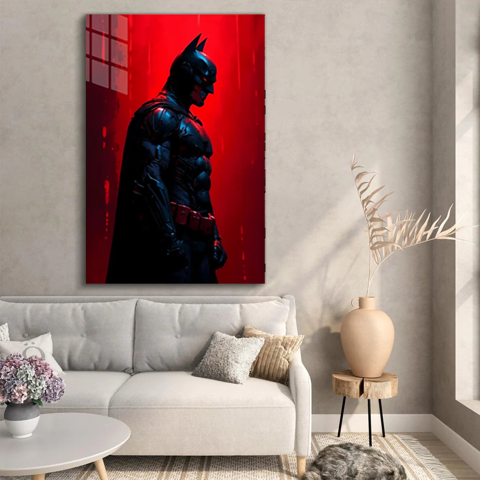 "Batman at Dusk – The Dark Knight Rises Over Gotham"
