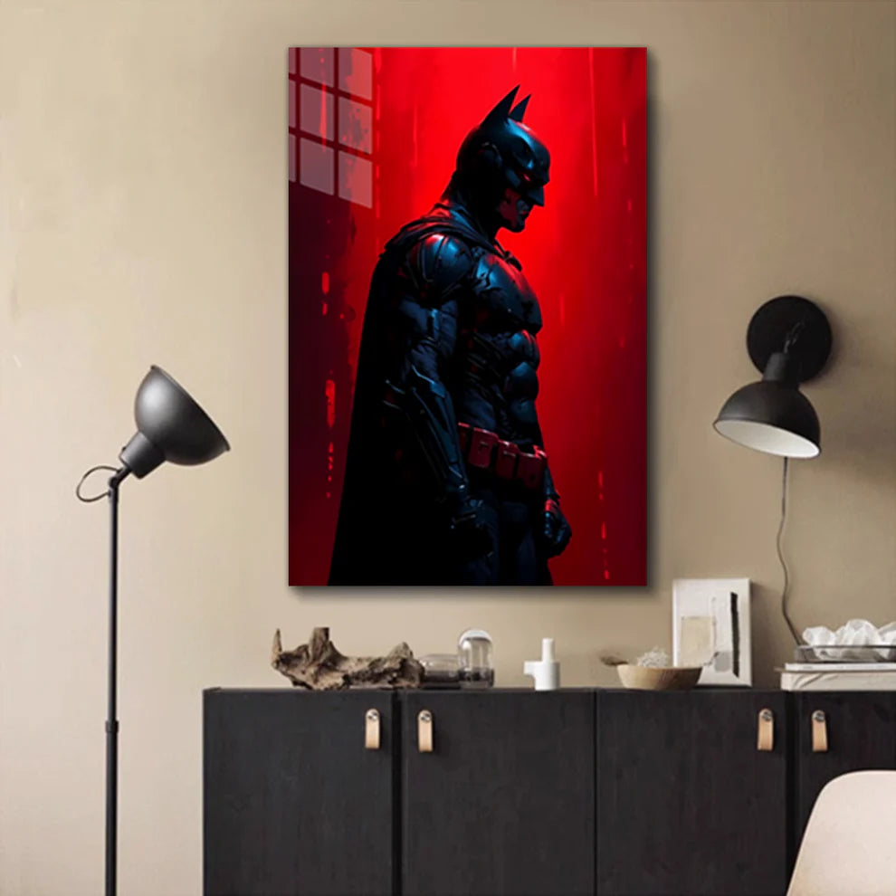 "Batman at Dusk – The Dark Knight Rises Over Gotham"