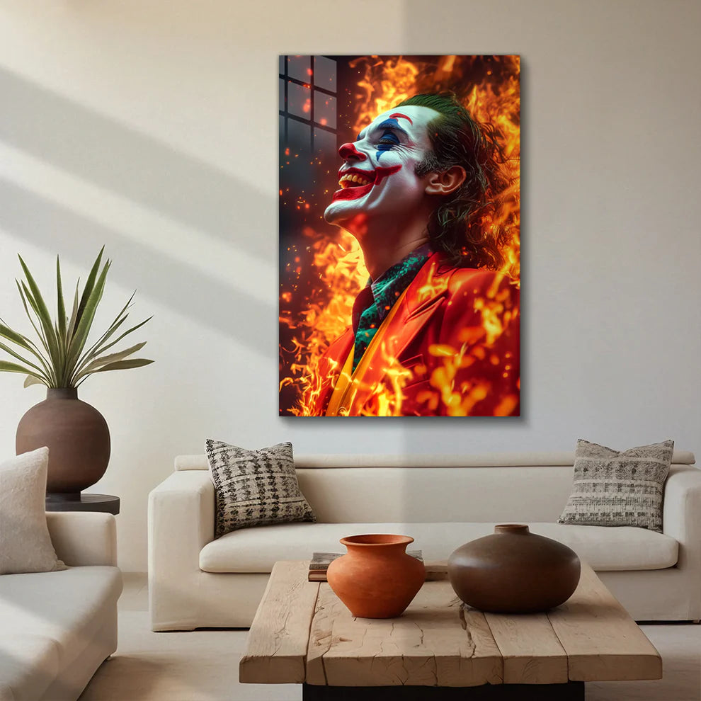 Joker: Chaos in Color – Premium Metal Print Poster