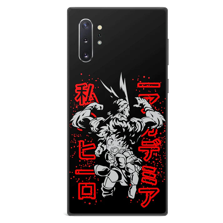 My Hero Academia Eight Tempered Glass Tough Soft Silicone Samsung Case