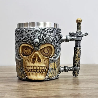 Exquisite Skull Mug 3D Stainless Steel Coffee Mug Tea Cup 400 ml