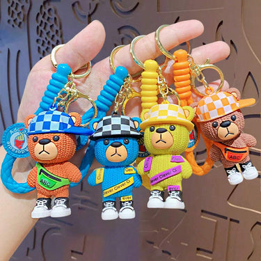 Cute Teddy 3D Keychain (12pcs Packet)