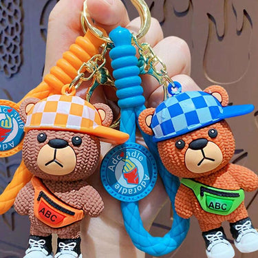 Cute Teddy 3D Keychain (12pcs Packet)