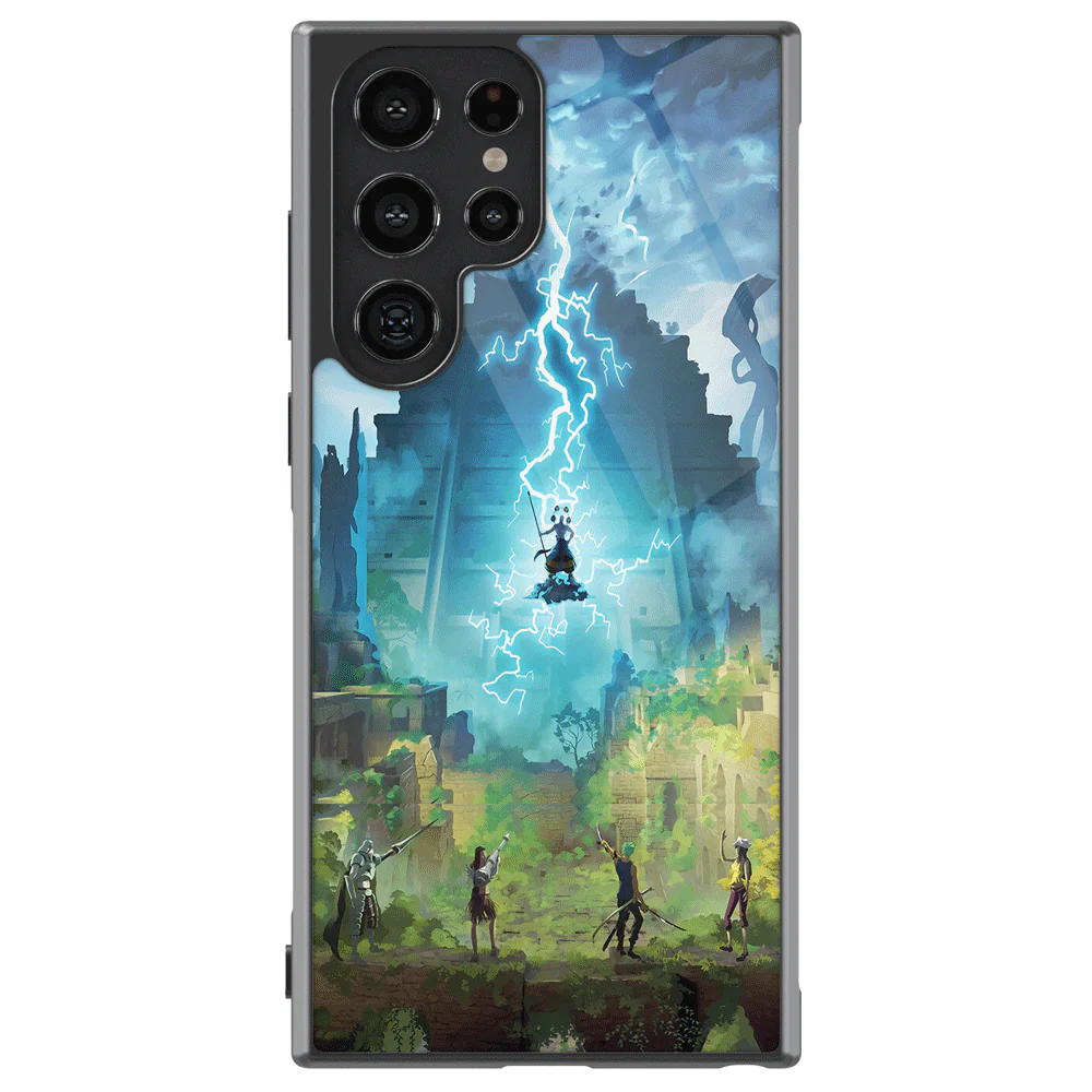One Piece Anime Tempered Glass Tough Samsung Phone Case