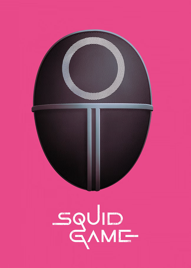 circle guard Mask - Squid Game Metal Poster