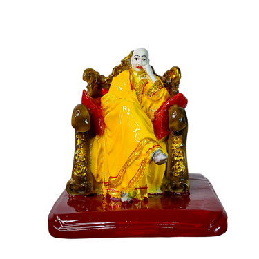 Guruji Swaroop Murti Resin Handmade sculpture Idol ( Yellow )