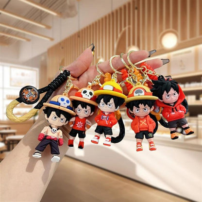 Premium One Piece Luffy 3D Keychain (12pcs Packet)