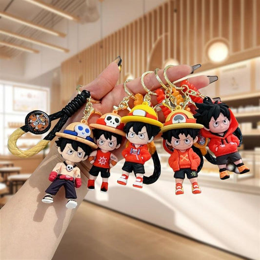 Premium One Piece Luffy 3D Keychain (12pcs Packet)