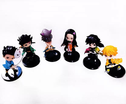 Demon Slayer 6pcs Set 6cm Action Figure