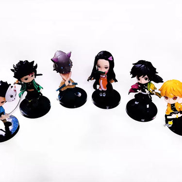 Demon Slayer 6pcs Set 6cm Action Figure