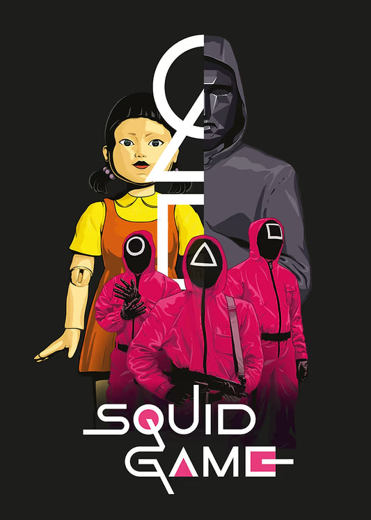 The Mask’s Authority – Squid Game Metal Poster