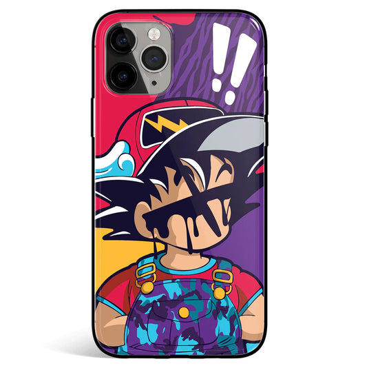 Dragon Ball Fashion Goku iPhone Tempered Glass Soft Silicone Phone Case