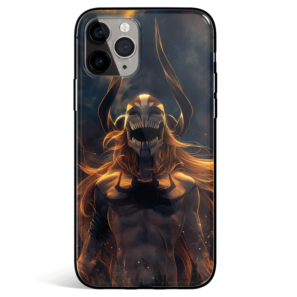 Bleach Vasto Lorde Ichigo Tempered Glass Soft Silicone iPhone Case