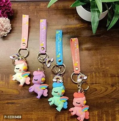 Unicorn 4 Design Set 3D Keychain (12 Pieces in Packet)