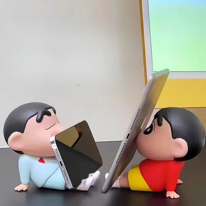 Sleepy ShinChan Mobile Holder | Sitting Figure Mobile Stand Set of 2