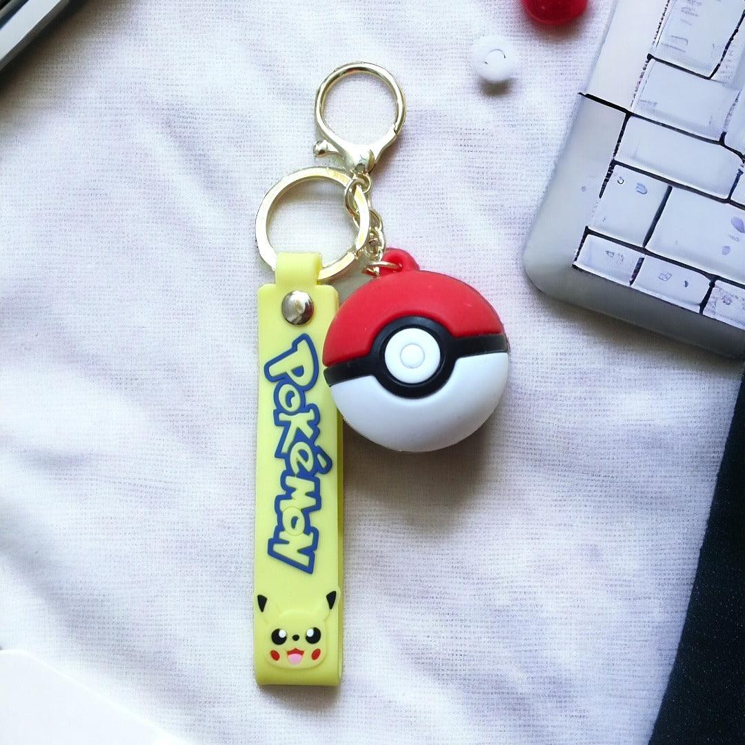 Red Pokeball 3D Keychain (12 Pieces in Packet)