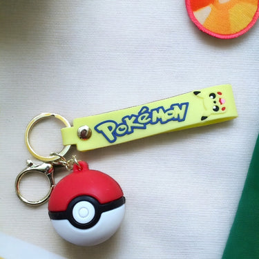 Red Pokeball 3D Keychain (12 Pieces in Packet)