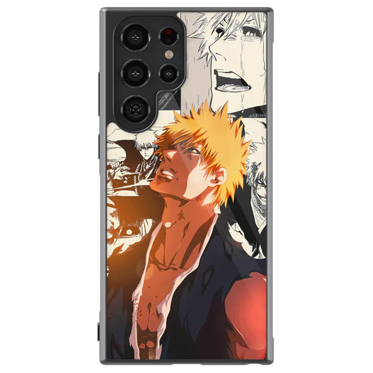 Bleach Ichigo Manga Tempered Glass Tough Samsung Phone Case