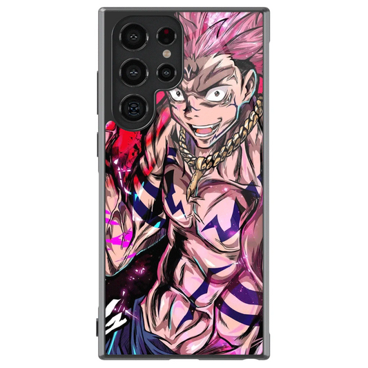 Jujutsu Kaisen Pop Style Fanart Tempered Glass Tough Samsung Phone Case