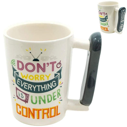 TV Remote Control Ceramic Coffee Mug Tea Cup 350 ml