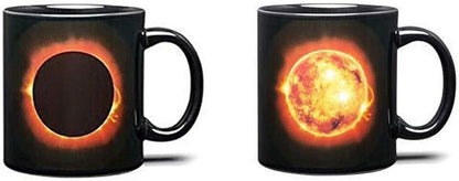 Solar and Lunar Eclipse Color Changing Heat Sensitive Ceramic Mug Magic