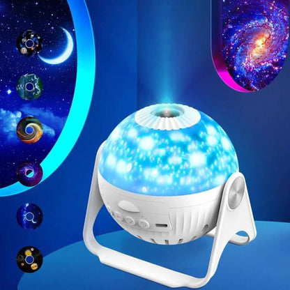 6 in 1 Galaxy Planetarium 360° Rotating Star Projector