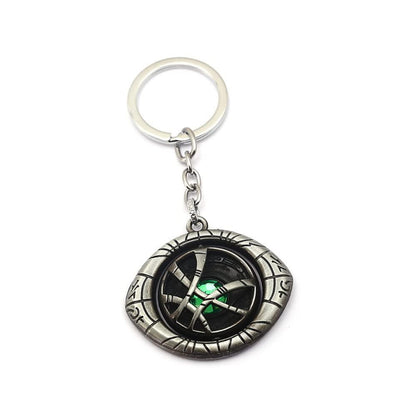 Doctor Strange Eye of Agamotto Keychain Silver