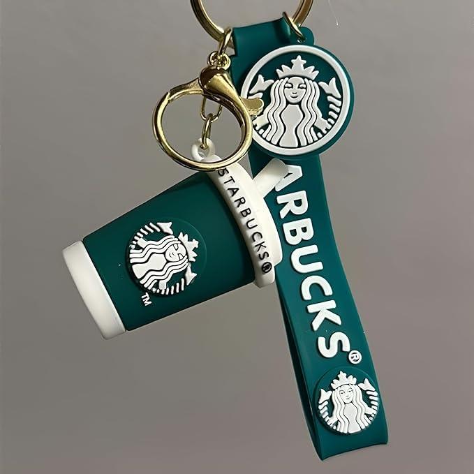 Starbucks Green Glass 3D Keychain  (12 Pieces in Packet)