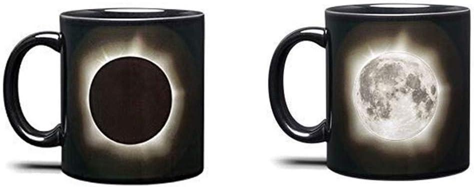 Solar and Lunar Eclipse Color Changing Heat Sensitive Ceramic Mug Magic