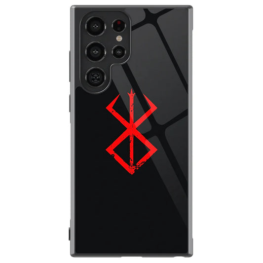 Berserk Brand of Sacrifice Tempered Glass Tough Soft Silicone Samsung Case