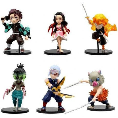 Demon Slayer 6 Character Set Action Figure 15cm