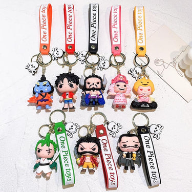 One Piece-2 8 Design Set 3D Keychain (12 Pieces in Packet)