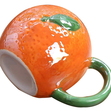 Orange Shape Ceramic Mug for Tea, Milk, Coffee Cup for Fruit Lovers