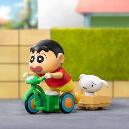 52TOYS BLIND BOX ShinChan Dynamic Shin Life, Mystery Box, Collectible Wind-up Toy Desktop Decoration, Gift for Christmas