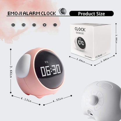 Emoji Alarm Clock Night Light Lamp Dual Alarm Setting Digital Clock