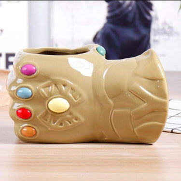Ceramic Coffee Mug, Thanos 3D Coffee Mug (Golden, 500 ml)