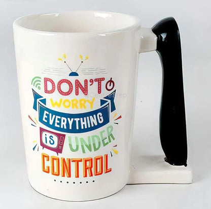 TV Remote Control Ceramic Coffee Mug Tea Cup 350 ml