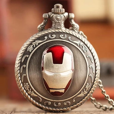 Iron-man Pocket Watch Metal Keychain