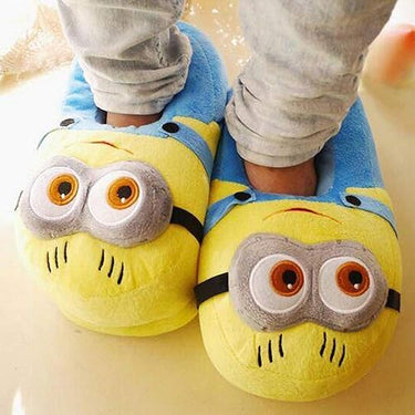 Minion Shoes Indoor Free Size Soft Plush Unisex Attractive Warm Indoor Shoes