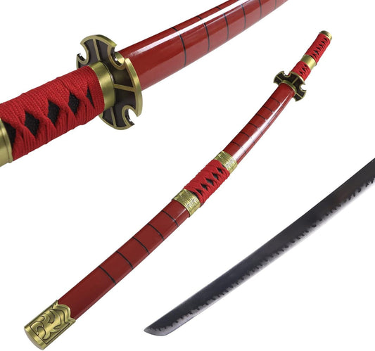 Red Sandai Kiketsu Zoro wooden Katana 104cm